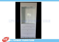 Белые деревянные ящики шкафов дисплея для розничных дисплеев ювелирных изделий, красят законченный