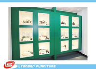 Позеленейте покрашенные шкафы дисплея витрины деревянные для механически инструментов/4200mm * 600mm *2400mm