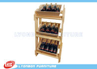 Естественный SGS стоек дисплея MDF деревянный/свободные стоящие полки дисплея вина для розничного магазина