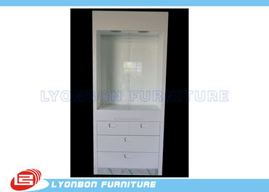 Белые деревянные ящики шкафов дисплея для розничных дисплеев ювелирных изделий, красят законченный
